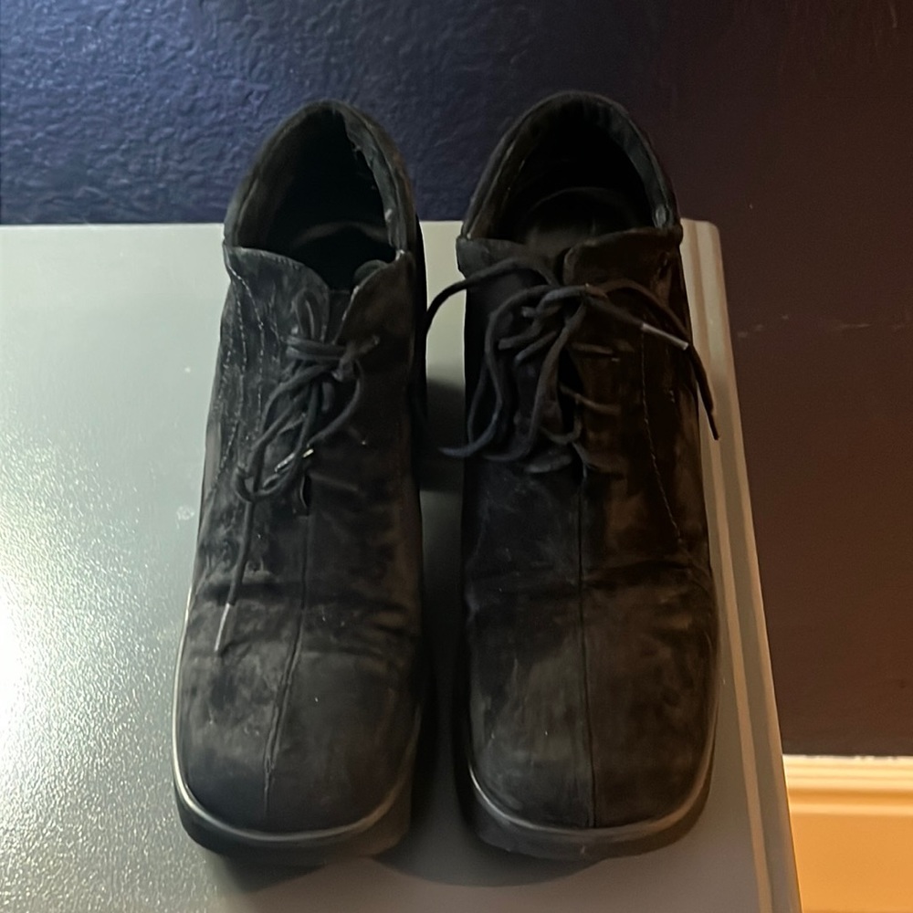 Black Faux Suede Boots